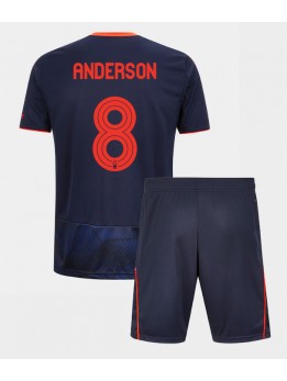 Billige Nottingham Forest Elliot Anderson #8 Tredjedraktsett Barn 2025-26 Kortermet (+ Korte bukser)